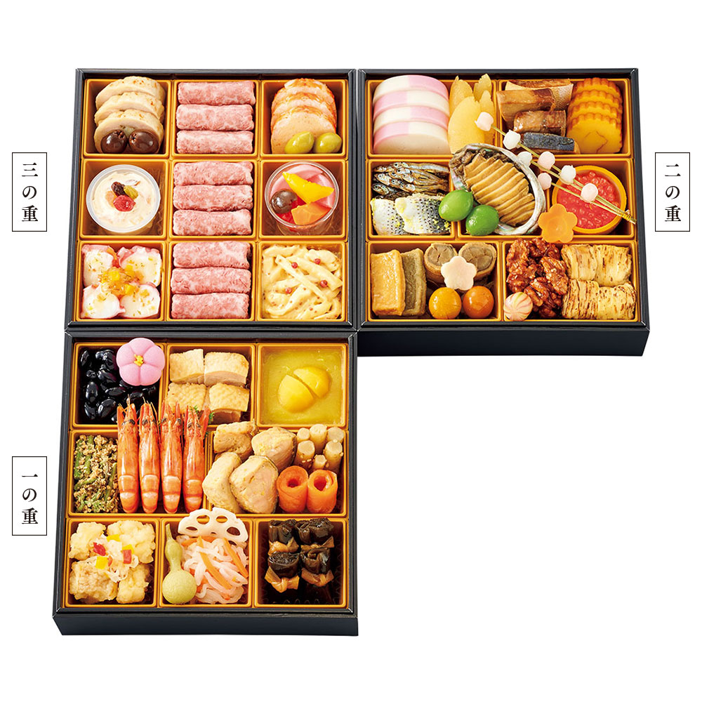 〈銀座 花蝶〉和洋おせち料理　三段重