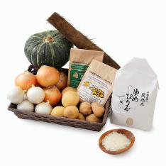 画像【オンライン限定】北海道 秋の野菜とゆめぴりかセット