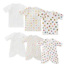 ピュアベールニットガーゼ肌着セット（男女兼用6点）50-60cm