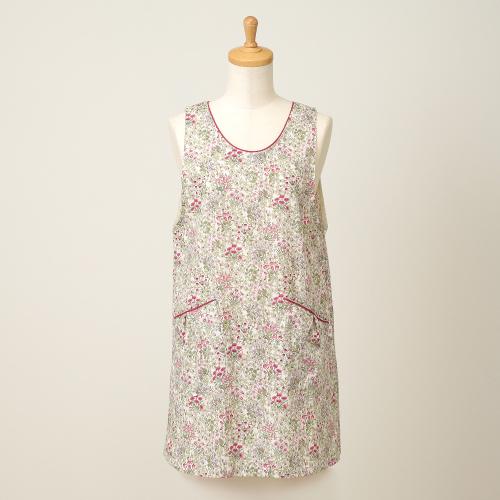 <V&A>花と野いちご 背付きエプロン(Sサイズ)
