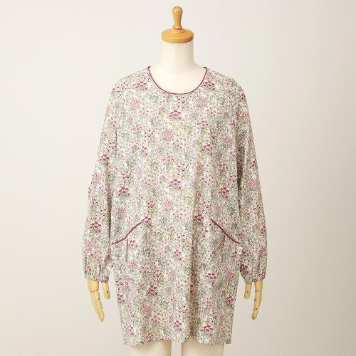 <V&A>花と野いちご 割烹着