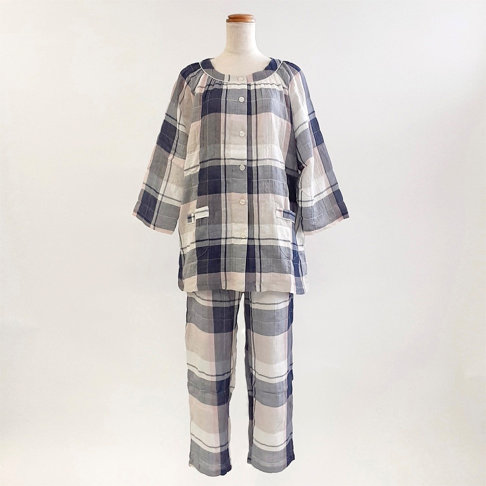 婦人ダブルガーゼパジャマ M L 商品詳細 高島屋オンラインストア