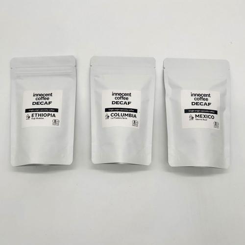 【父の日】innocent coffeeデカフェ専門 シングルオリジン3種飲み比べ 父の日ギフト（エチオピア・コロンビア・メキシコ 各100g）