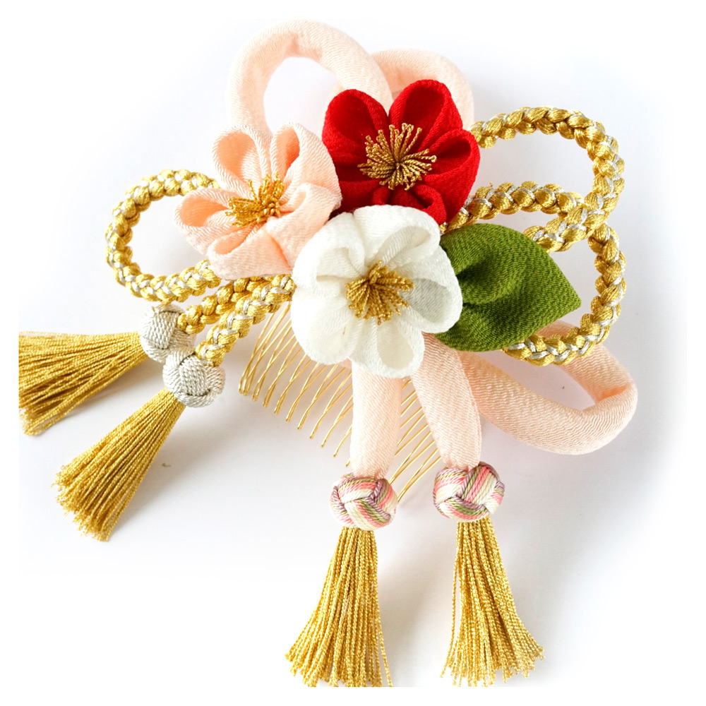 髪飾り 正絹ちりめん あで梅コーム | 商品詳細 | 高島屋オンラインストア 