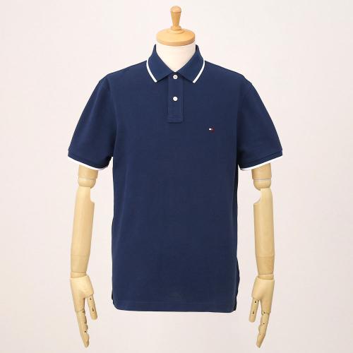 【父の日】半袖ポロシャツ アンダーカラー ネイビー S→XL