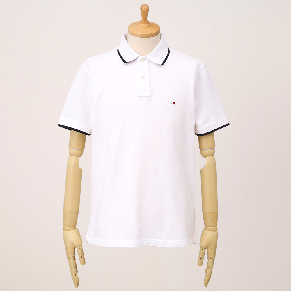 【父の日】半袖ポロシャツ アンダーカラー ホワイト S→XL