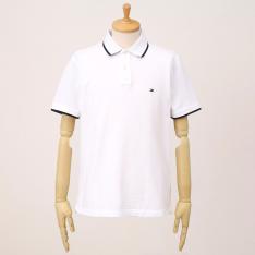 【父の日】半袖ポロシャツ アンダーカラー ホワイト S→XL