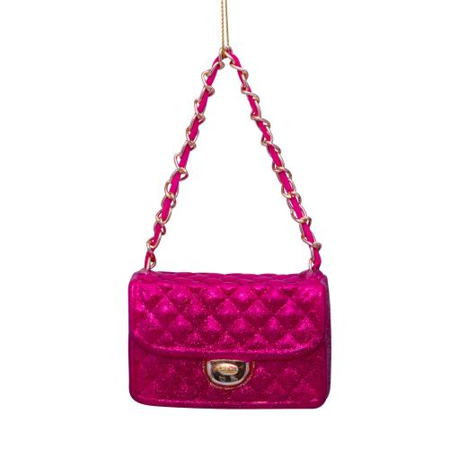 ＜VONDELS＞ガラス製オーナメント raspberry allover glitter fashion bag