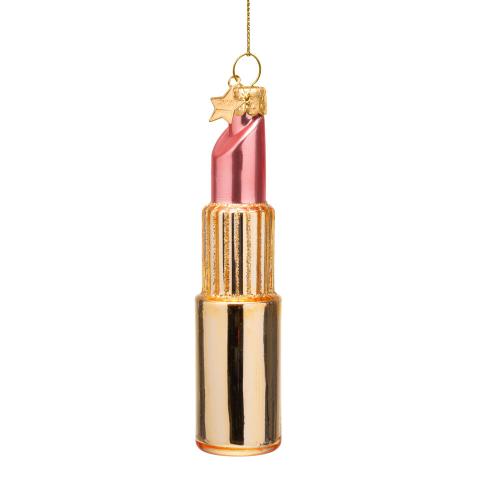 ＜VONDELS＞ガラス製オーナメント shiny gold／pink lipstick