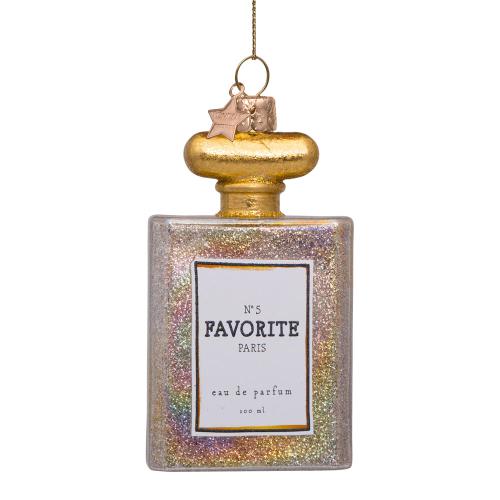 ＜VONDELS＞ガラス製オーナメント transparent oil perfume w／glitters