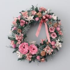 画像フェアリーローズクリスマスリース