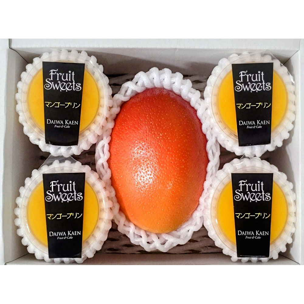 【父の日】宮崎県産マンゴー＆マンゴープリン詰合せ