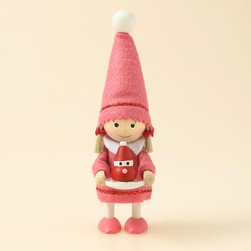 いちごのサンタをどうぞの女の子
