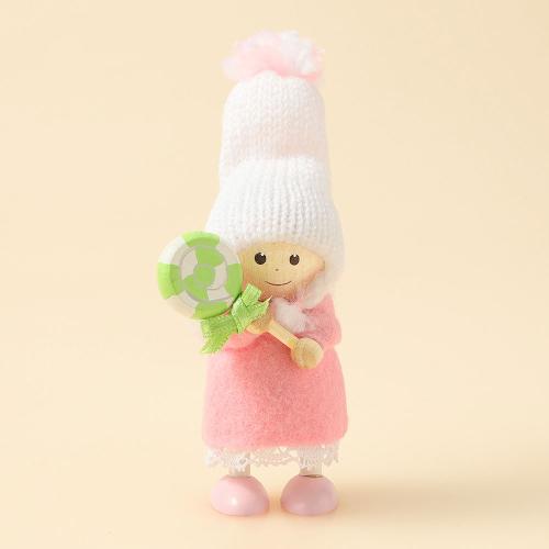 くるくるキャンディを持つ女の子