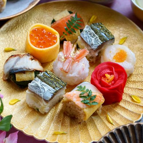 【母の日】母の日贅沢紅白華手鞠寿し12個入