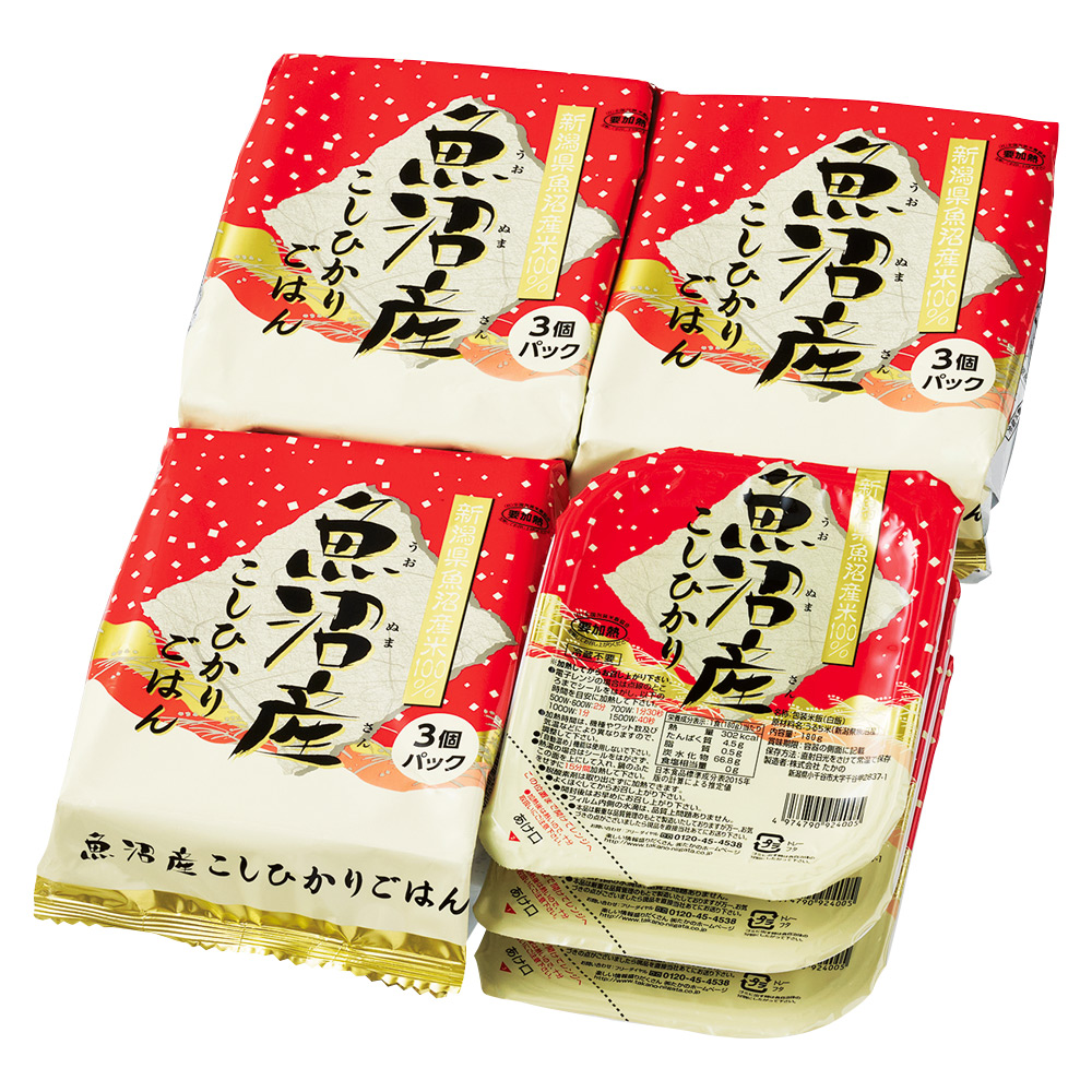 〈たかの〉魚沼産こしひかりパックごはん