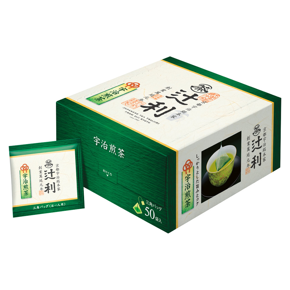 〈辻利〉宇治煎茶三角ティーバッグ