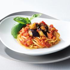 〈ペック〉ナスのトマトソーススパゲティ
