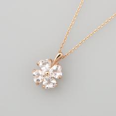 18金PGモルガナイトペンダント
