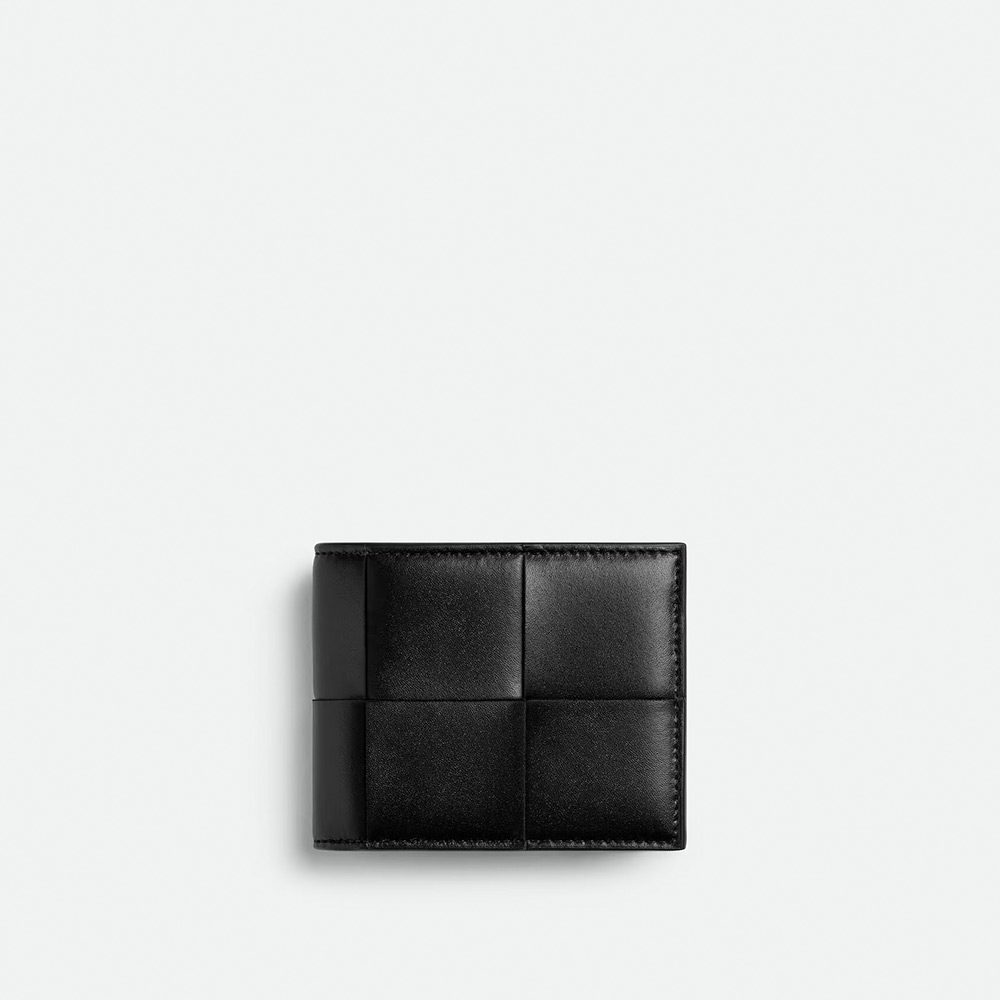 ブラックカセット スモール 二つ折りウォレット| Bottega Veneta