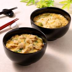 丹波あじわいどり親子丼と湯葉の玉子とじ丼