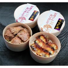 【母の日】黒毛和牛ステーキ丼&国産うなぎ丼