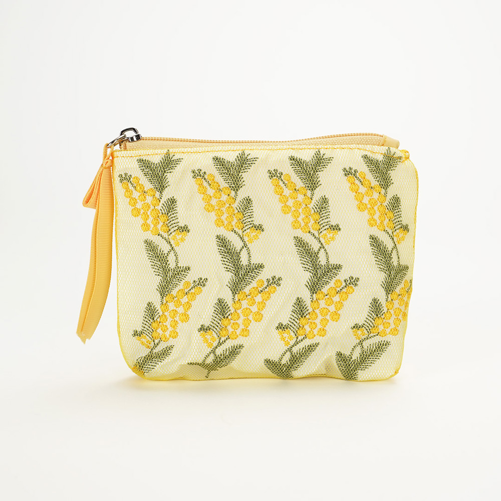 ミモザチュール小物 マチ付きポーチ S→M