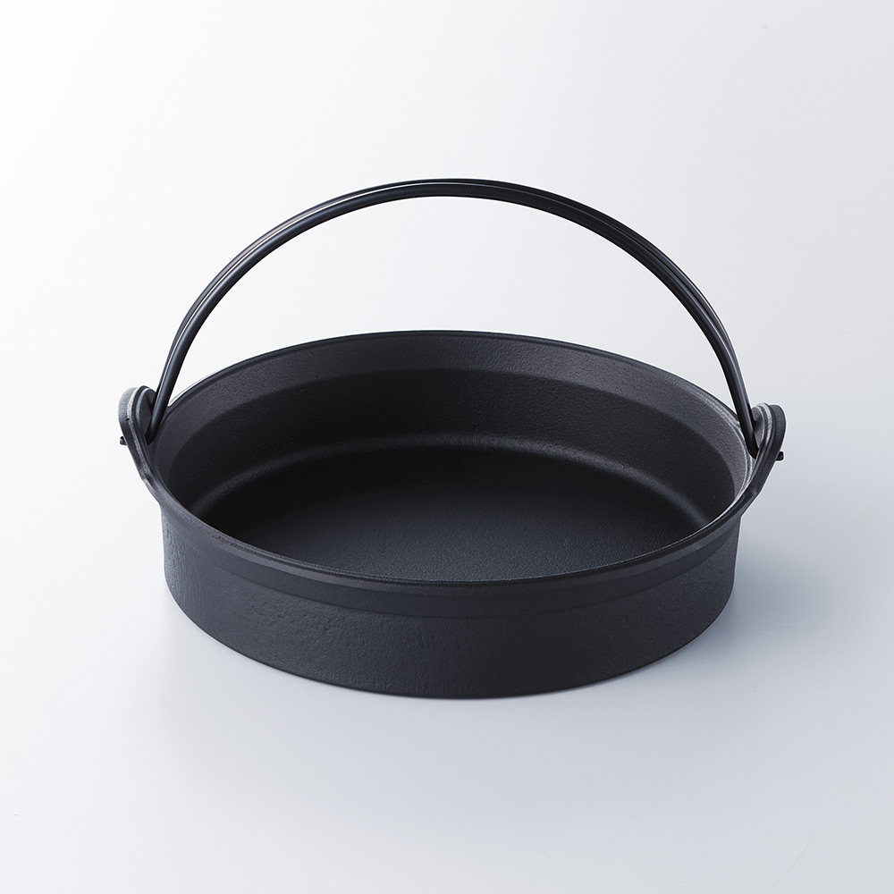 南部鉄器すき焼き鍋ツル付（卓上IH100V対応）