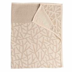 リネン＆シュニールコットン シングルブランケット 吾亦紅（われもこう） ナチュラル