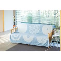 ライトシュニールコットン シングルブランケット キャンディ セレスティアルブルー