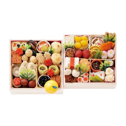 精進おせち 二段重(W064)<関西・岡山・鳥取・島根地域お届け>380644