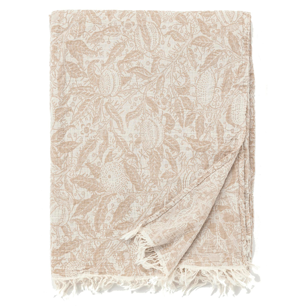 コットンスロー フルーツ ベージュ