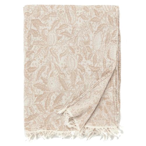 コットンスロー フルーツ ベージュ