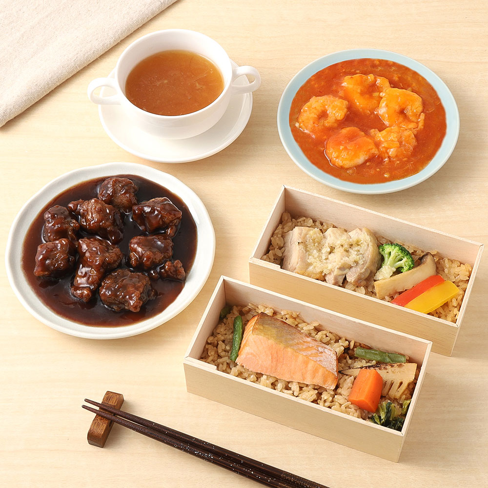 【敬老の日】ふかひれスープ入りお二人様セット 中華スープ・弁当・惣菜