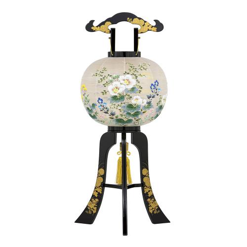 大内行灯 二重張 本金蒔絵12号　輪島塗（芙蓉）