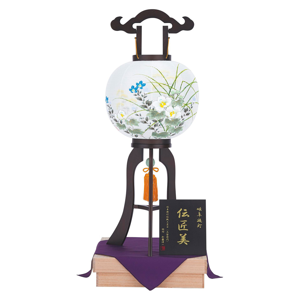 高島屋特選　大内行灯 二重張 晏華11号(芙蓉）