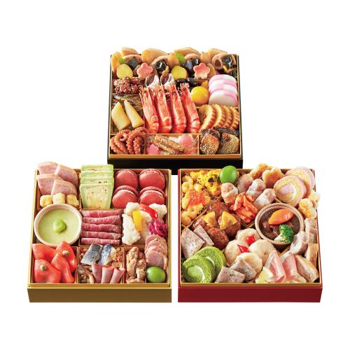 和・洋 三段重(W212)<関西・岡山・鳥取・島根地域お届け>382124