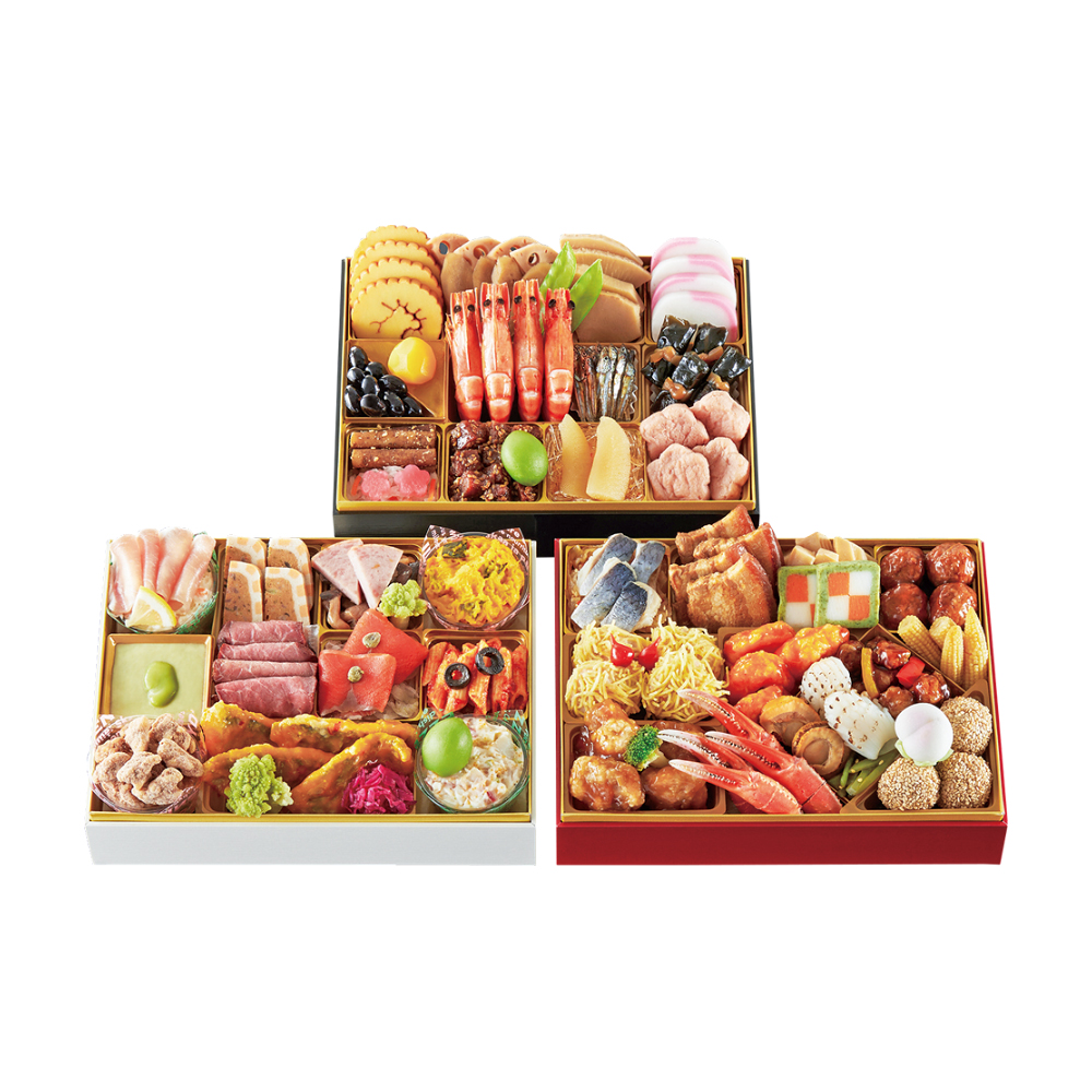 和・洋・中 三段重（W213）＜関西・岡山・鳥取・島根地域お届け＞382132