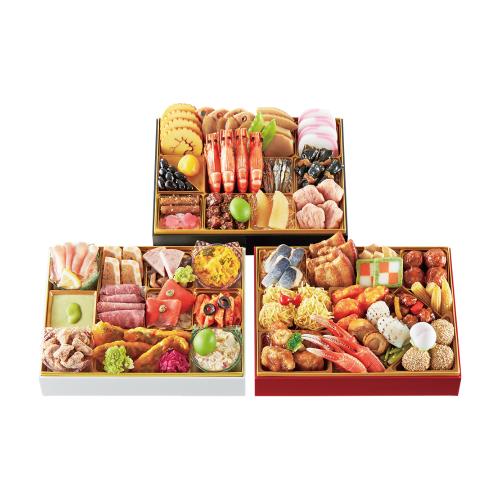 和・洋・中 三段重（W213）＜関西・岡山・鳥取・島根地域お届け＞382132