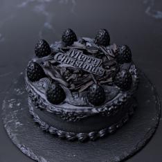【クリスマス】黒い苺を飾ったマラスキーノ香る漆黒のショートケーキ「FRASE NOIRE」