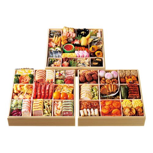 和・洋・中 三段重（W241）＜関西・岡山・鳥取・島根地域お届け＞382418