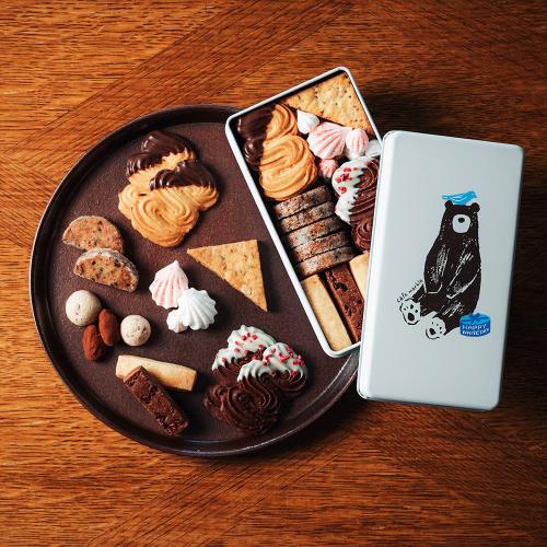 【ホワイトデー】クマのチョコクッキー缶
