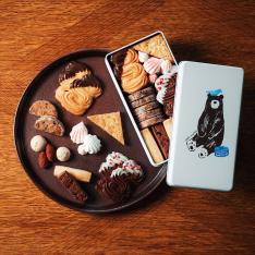 【ホワイトデー】クマのチョコクッキー缶
