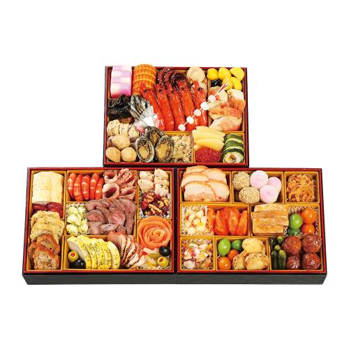 和・洋・中 三段重（W253）＜関西・岡山・鳥取・島根地域お届け＞382531