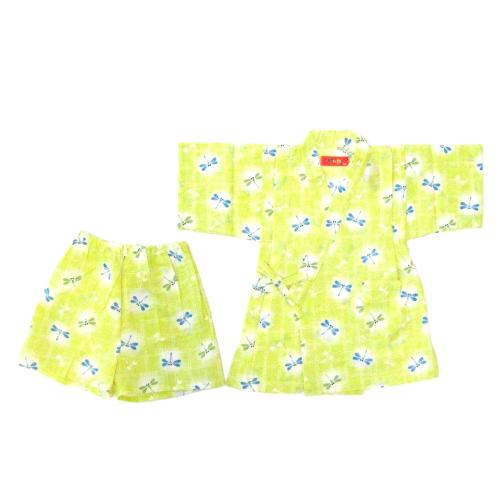 甚平 トンボ柄（黄色）90→120cm