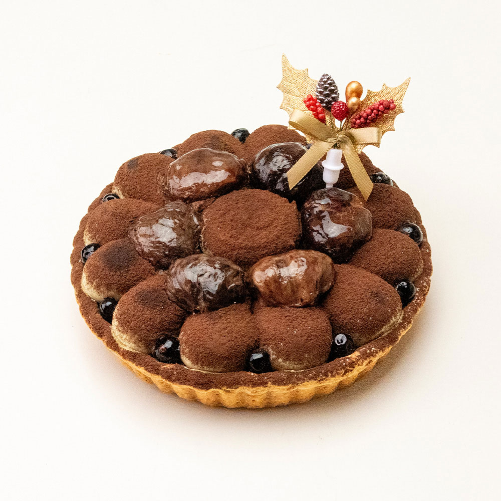 【クリスマス】和栗 モンブランのタルト（15cm：冷凍タイプ）