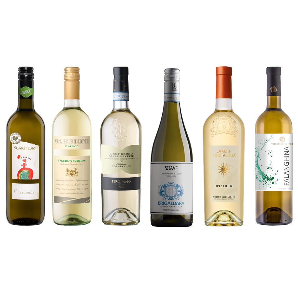 南北イタリア縦断 白ワイン6品種飲み比べセット