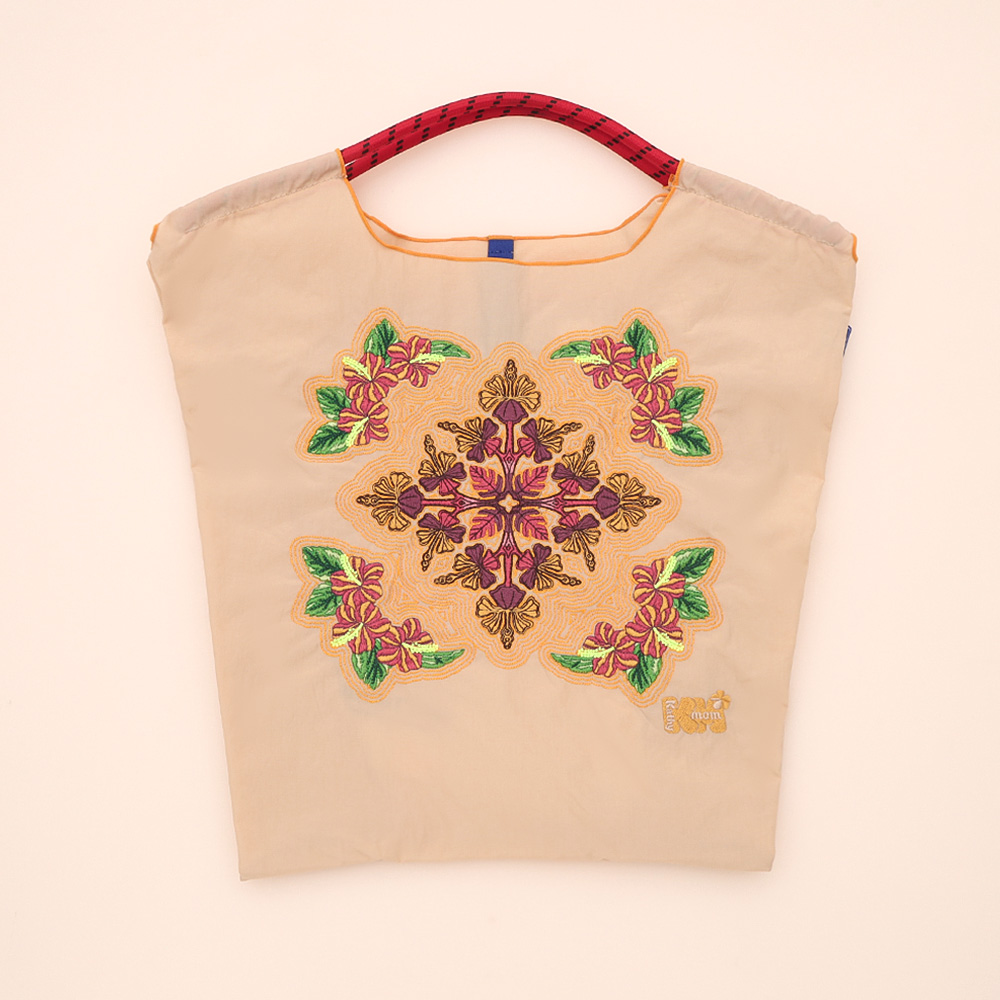 ショッピングバッグ（Hawaiian quilts hibiscus）