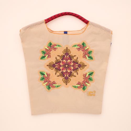 ショッピングバッグ（Hawaiian quilts hibiscus）