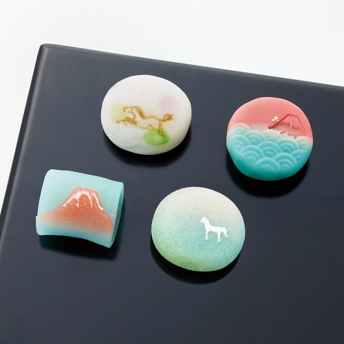 【店頭受取／新宿店】＜二條若狭屋＞迎春の生菓子 4個入【12月31日（水）午後4時以降】